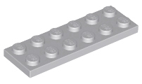 Plate 2 x 6 in Light Bluish Gray