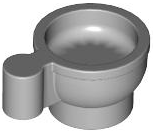 Equipment Cup / Teacup in Light Bluish Gray
