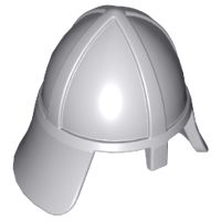 Helmet Castle with Neck Protector in Light Bluish Gray