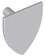 Shield Triangular in Light Bluish Gray