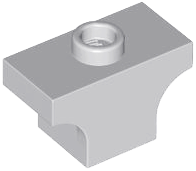Brick Arch 1 x 2 Jumper in Light Bluish Gray