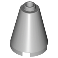 Cone 2 x 2 x 2, Open Stud in Light Bluish Gray