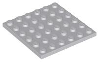 Plate 6 x 6 in Light Bluish Gray