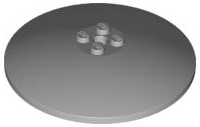 Dish 8 x 8 Inverted [Radar], Solid Studs, Rounded Anti-stud Underside in Light Bluish Gray