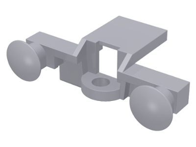 Train Buffer Beam in Light Bluish Gray