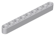 Technic Beam 1 x 9 Thick in Light Bluish Gray