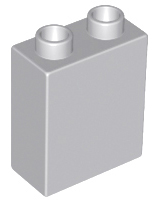 Duplo Brick 1 x 2 x 2 in Light Bluish Gray
