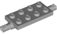 Plate Special 2 x 4 with Pins, Reinforced in Light Bluish Gray