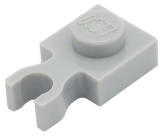 Plate Special 1 x 1 with Clip Vertical [Thin U Clip] in Light Bluish Gray