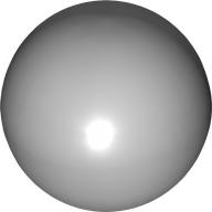 Ball, Hard Plastic, 51mm (approx. 6 studs diameter) in Light Bluish Gray