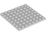 Plate 8 x 8 in Light Bluish Gray