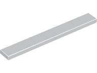 Tile 1 x 8 with Groove in Light Bluish Gray