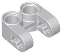 Technic Axle and Pin Connector Perpendicular Double Split in Light Bluish Gray