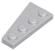 Wedge Plate 4 x 2 Right in Light Bluish Gray