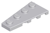 Wedge Plate 4 x 2 Left in Light Bluish Gray