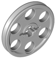 Technic Wedge Belt Wheel [aka Pulley] in Light Bluish Gray