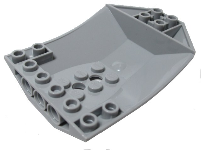 Brick Wedged, Curved Inverted 8 x 6 x 2 Cockpit in Light Bluish Gray