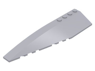 Brick Wedged, Curved 12 x 3 Left in Light Bluish Gray