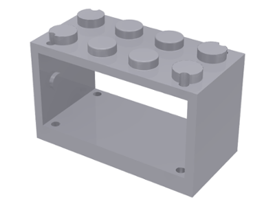 String Reel 2 x 4 x 2 Holder With Closed Studs in Light Bluish Gray