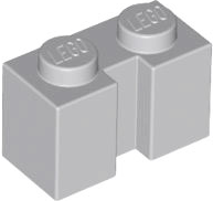 Brick Special 1 x 2 with Groove in Light Bluish Gray