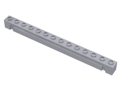 Brick Special 1 x 14 Grooved in Light Bluish Gray