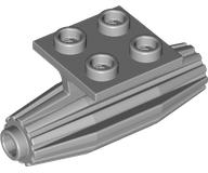 Engine, Strakes, 2 x 2 Thin Top Plate in Light Bluish Gray
