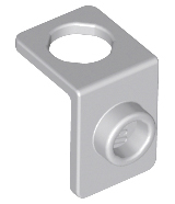Minifig Neckwear Bracket [One Stud] in Light Bluish Gray