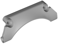 Technic Panel Car Mudguard Arched 9 x 2 x 3 #30 in Light Bluish Gray