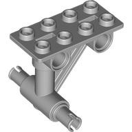 Plate Special 2 x 4 Thin 4 Holes, Struts and 2 Pins [Undercarriage] in Light Bluish Gray