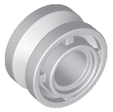 Wheel 11 x 8 with Center Groove in Light Bluish Gray