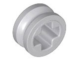 Technic Bush 1/2 Smooth with Axle Hole Semi-Reduced in Light Bluish Gray