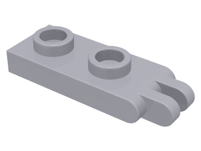 Hinge Plate 1 x 2 with 2 Fingers and Hollow Studs in Light Bluish Gray