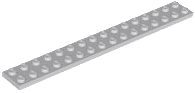 Plate 2 x 16 in Light Bluish Gray