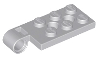 Hinge Plate 2 x 4 with Pin Hole with 2 Holes - Top in Light Bluish Gray