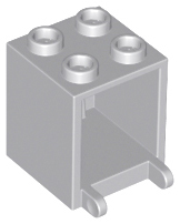 Box 2 x 2 x 2 [Hollow Studs] in Light Bluish Gray