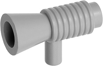 Equipment Weapon, Loudhailer / Speaker / Blaster / Space Gun in Light Bluish Gray