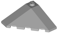 Brick Wedged, Sloped 18° 4 x 4 Corner in Light Bluish Gray