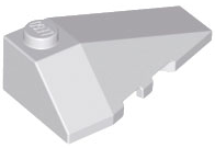Brick Wedged, Sloped 4 x 2 Triple Right in Light Bluish Gray