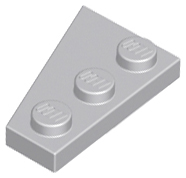 Wedge Plate 3 x 2 Right in Light Bluish Gray