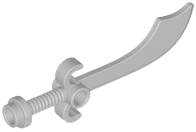 Weapon Sword / Scimitar in Light Bluish Gray