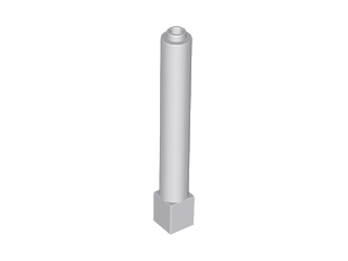 Support Round 1 x 1 x 6 Solid Pillar in Light Bluish Gray