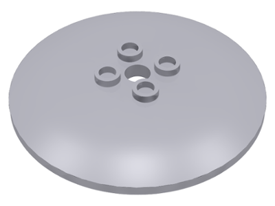 Dish 6 x 6 Inverted (Radar) with Hollow Studs in Light Bluish Gray
