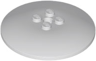 Dish 6 x 6 Inverted (Radar) with Solid Studs in Light Bluish Gray
