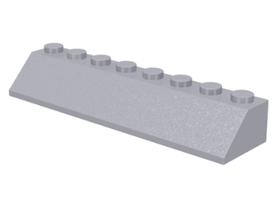 Brick Sloped 45° 2 x 8 in Light Bluish Gray
