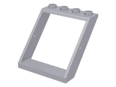Window 4 x 4 x 3 Roof in Light Bluish Gray