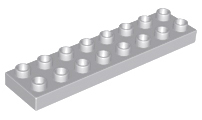 Duplo Plate 2 x 8 in Light Bluish Gray