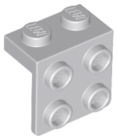 Bracket 1 x 2 - 2 x 2 in Light Bluish Gray