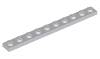 Plate 1 x 10 in Light Bluish Gray