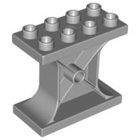 Duplo Support Brick 2 x 4 x 3 in Light Bluish Gray