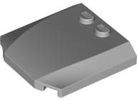 Brick Wedged, Curved Triple 4 x 4 x 2/3 with 2 Studs in Light Bluish Gray